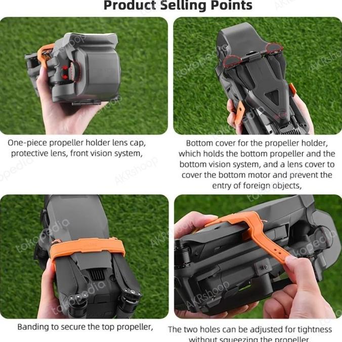 Jual in propeller holder+lens cap gimbal protector for DJI