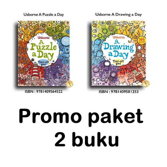 Gambar Buku Usborne A Drawing A Day Sam Smith Melatih Otak Kanan Kiri Anak - Promo 2 buku dari Sahabat Buku Anak undefined Tokopedia