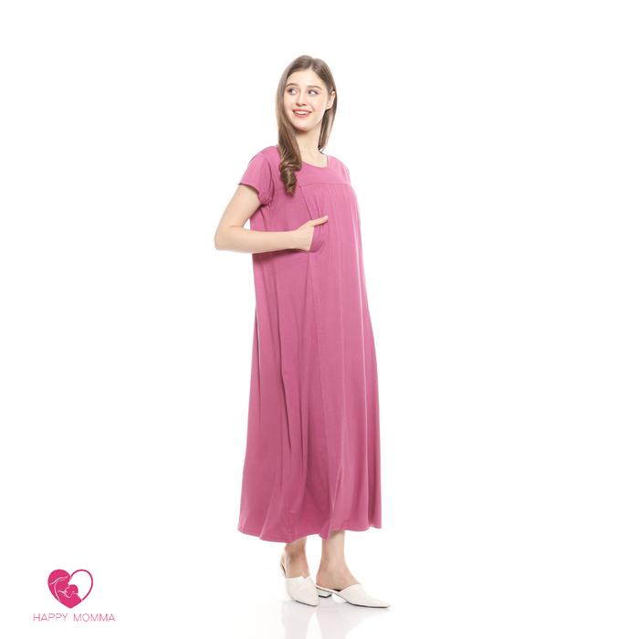 Gambar Dress hamil / baju menyusui Laura Black - Plum dari Baju Hamil Menyusui Happymomma undefined Tokopedia