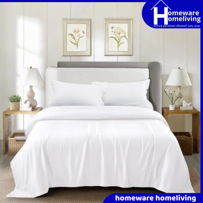 Gambar Duvet Cover 240x210 Cm Informa Quilt 480 Tc Tencel Lyocell Duvet Serat Kayu Alami - Putih dari Homeware Homeliving undefined Tokopedia
