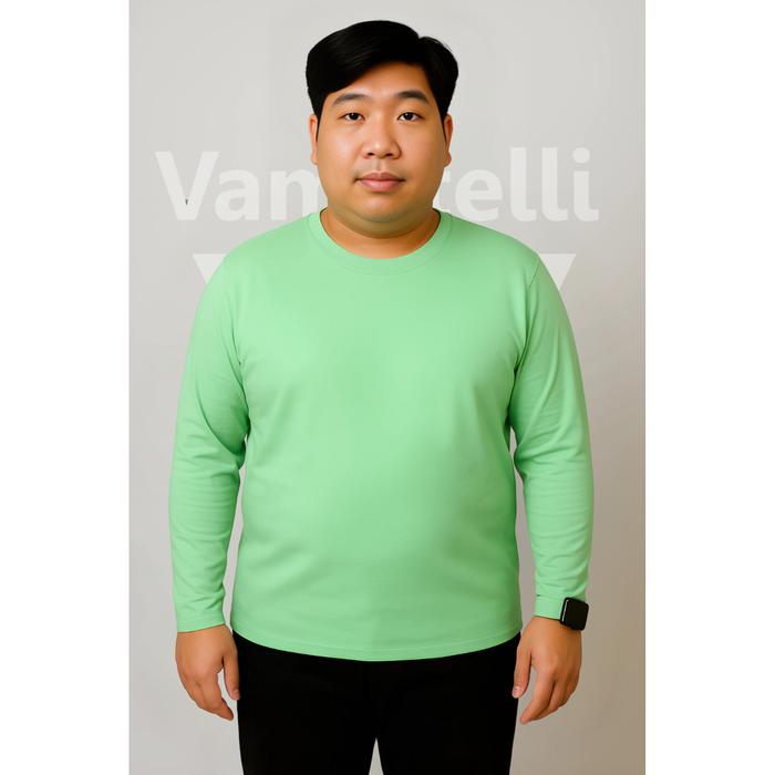 Gambar BIG SIZE LONG SLEEVE - lengan panjang kaos oblong polos dryfit drifit Sport Jersey #2 - By Vamotelli - MINT, 2XL dari Vamotelli Apparel undefined Tokopedia