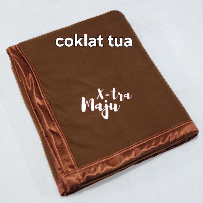 Gambar selimut polos hotel dewasa lembut flanel hangat dan ringan - Cokelat dari X-tra Maju undefined Tokopedia