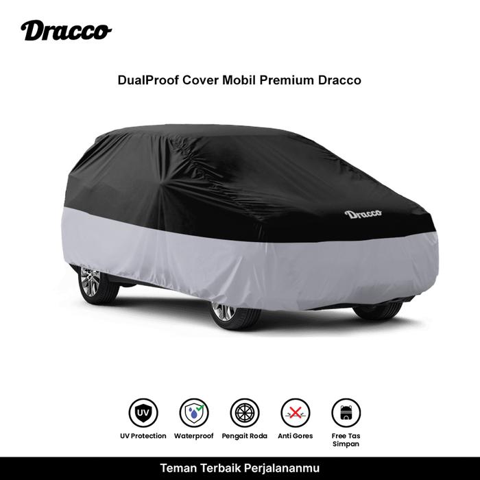 Gambar DRACCO sarung mobil TOYOTA RAIZE Dualproof waterproof anti gores UV protection free tas simpan - HITAM SILVER dari Dracco Indonesia Kota Administrasi Jakarta Pusat Tokopedia