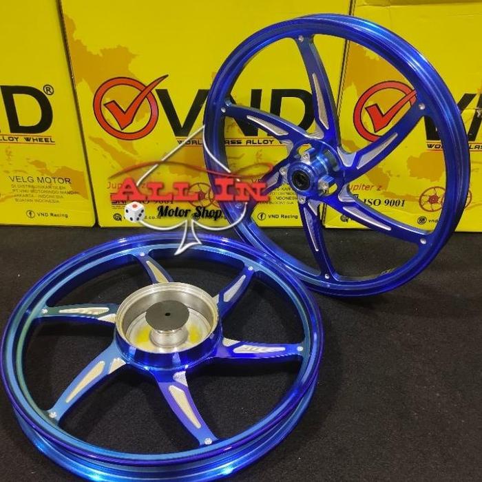 Gambar VELG RACING VND SIX STAR 140X17&160X17 JUPITER Z VEGA ZR MX OLD FIZR VEGA R TROMOR KECIL - Biru vnd dari Cilbil undefined Tokopedia