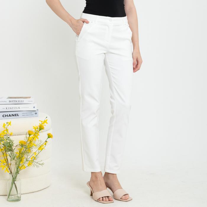 Gambar *Ready Stok* 2023 - Celana Katun Jepang Panjang 7321 (CAP) - Putih, XL dari Sisters Fashion Group undefined Tokopedia