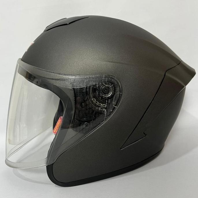 Gambar [Alx01] Helm Crx Ak-1 Gun Met Doff - Polos Solid - Helem Helmet Dewasa - CRX AK-1 Clear, L dari refancellue7111 undefined Tokopedia