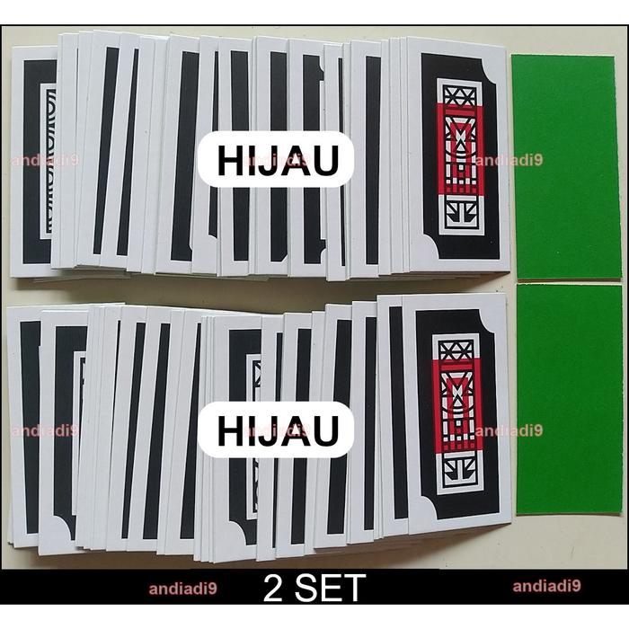 Gambar KARTU CEKI LINTRIK DJAWA 2 SET - HIJAU ORANYE dari andiadi9 undefined 5 Tokopedia