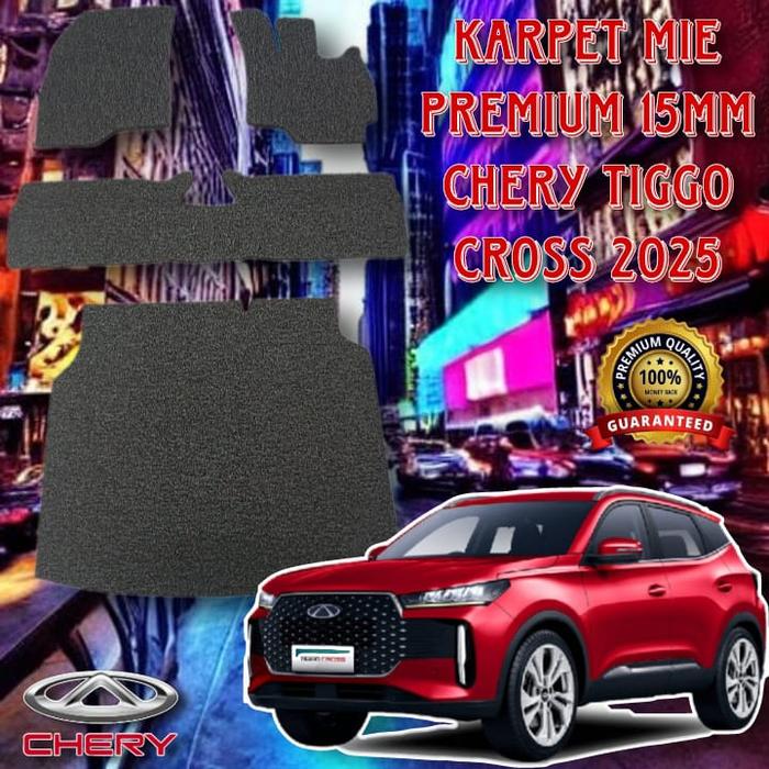 Gambar Karpet Mie Bihun Mobil CHERY TIGGO CROSS 2025 BIHUN PREMIUM 15 mm Full Set - Hitam dari BagusKarpet undefined Tokopedia