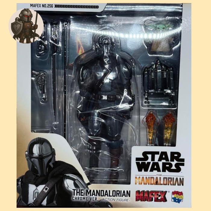 Jual Mafex No.256 The Mandalorian Chrome Ver. Star Wars