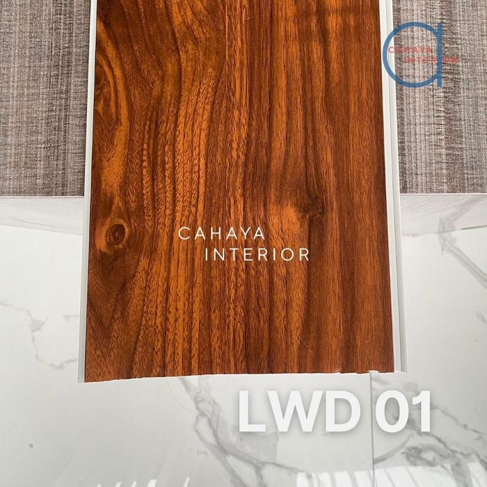 Gambar LAMIWOOD Plafon PVC Motif Kayu Doff High Quality Anti Air & Rayap Panjang 4 Meter 6 Meter - LWD 01, 4 Meter dari Cahaya Interior indonesia undefined Tokopedia