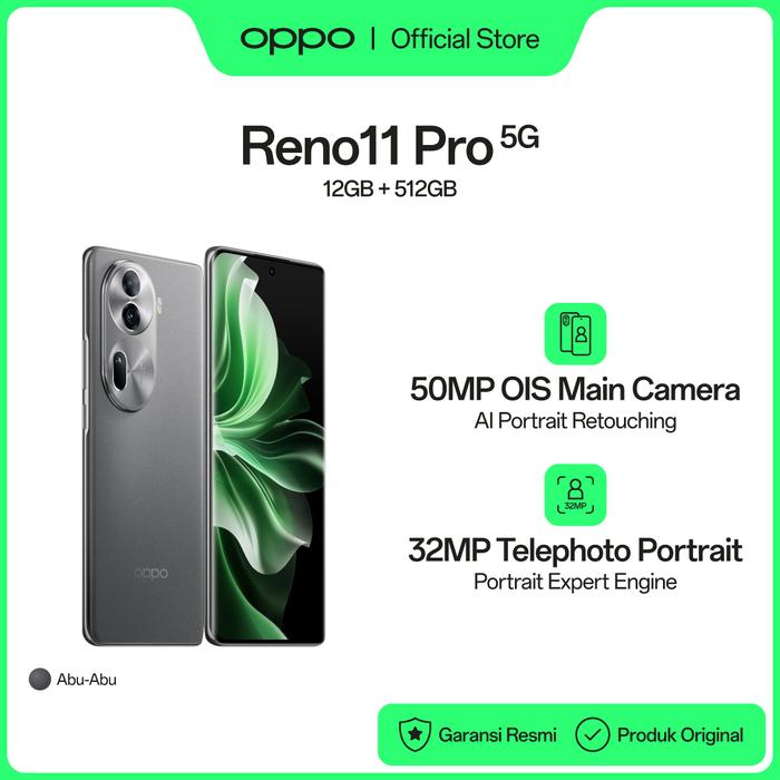 Gambar OPPO Reno11 Pro 12GB/512GB (Garansi Resmi) - Hitam dari OPPO Store Indonesia undefined Tokopedia