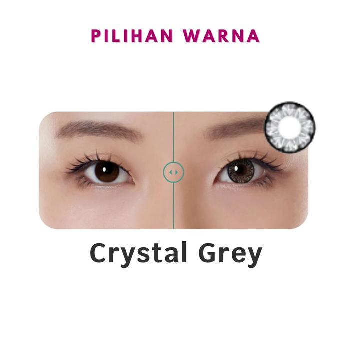 Gambar GOJEK SOFTLENS WARNA LACELLE JEWEL BAUSCH AND LOMB MONTHLY - Crystal Grey, Normal dari 1softlens undefined Tokopedia