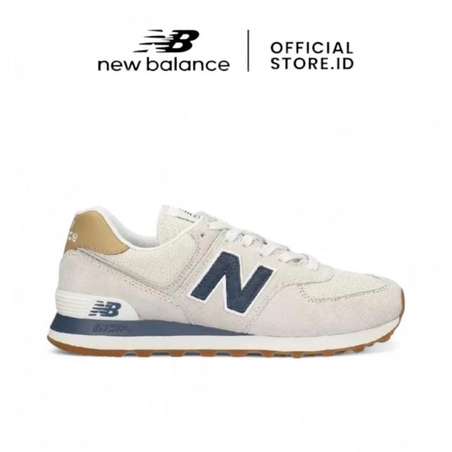 SEPATU NEW BALANCE 574 CLASSIC BEIGE NAVY 40