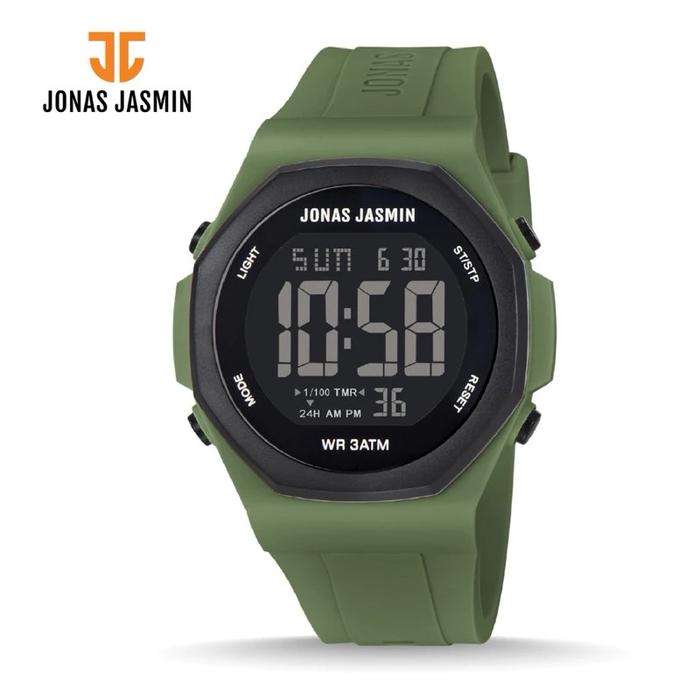 Gambar Jam Tangan Pria Digital Jonas Jasmin JJ-5326M JJ5326M JJ 5326M Original Garansi Resmi Lengkap Fullset - GR dari Medan Watch undefined Tokopedia