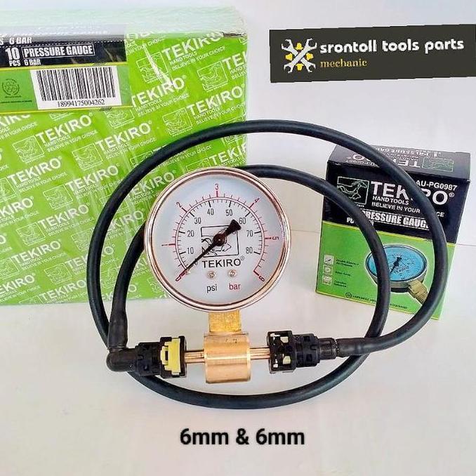 Gambar Alat Ukur Tekanan Bahan Bakar Motor Injeksi Fuelpump Tester dengan Konektor 6 & 6 dan Garansi 30 Hari - Karet dari Timeless Design Store undefined Tokopedia