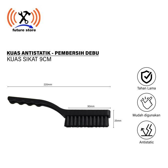 Gambar Kuas Anti statik/Kuas Antistatik/Kuas Anti Statis/BGA Anti-Static Brush Electronic Antistatic Hairbrush PCB Rework Brushes Kit ESD Anti Static Dust Clearning For PC Hand Tools - SIKAT 9CM dari Soulful Living Store undefined Tokopedia
