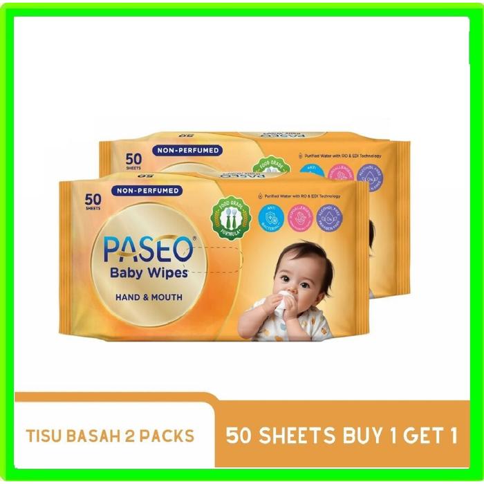 Gambar Paseo Baby Wipes Changing Diaper Chamomile Extract 2 Packs @ 50 Sheets - CHAMOMILE dari K&K Mart_NEW undefined Tokopedia