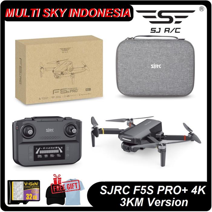 Gambar Drone SJRC F11 PRO S PTZ 4K Version EIS Dual AntiShake Self-Stabilized - F5S PRO+, 1-Battery dari MULTI SKY INDONESIA undefined Tokopedia