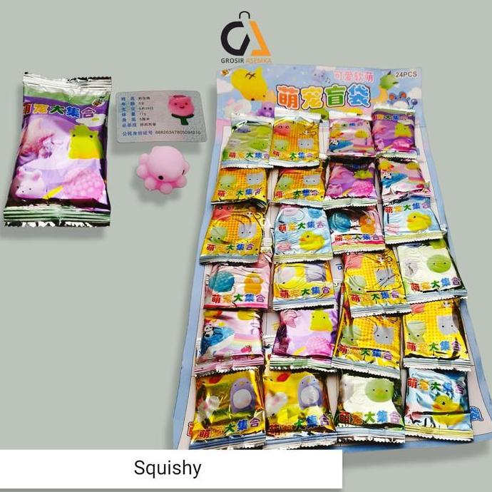 Gambar Paket 1 Lembar Isi 24 Pcs Squishy Mini Anti Stres Mochi Binatang Ayam Mainan Karet Set Hadiah Anak-anak Toys dari Qorri Toys undefined Tokopedia