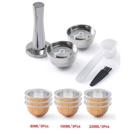 Gambar Reusable Stainless Steel Capsule Pod For Nespresso Vertuo Next Machine Vertuoline Pop Refillable Coffee Filter with Original Pod - As Picture dari kupang store25 undefined Tokopedia