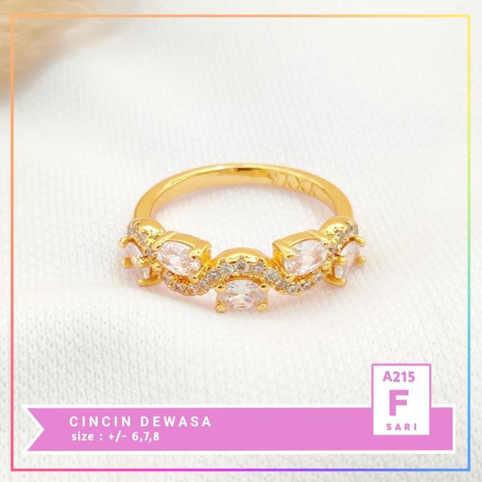 Gambar Cincin xuping cincin dewasa love mata perhiasan lapis emas A215 - F, 1,7cm dari Goodjewelry undefined Tokopedia