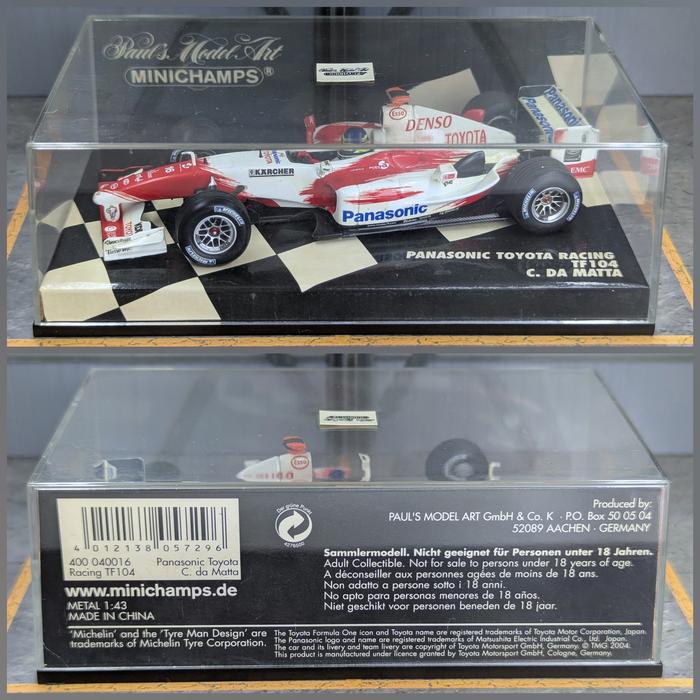 MINICHAMPS PANASONIC TOYOTA Racing F1 Launch Version 2004 1/43 échelle