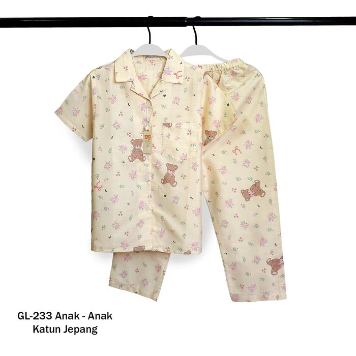Gambar GREET NIGHT WEAR - Piyama Anak Perempuan Katun Jepang Model : GL- PP 3 - GL-233, SIZE 4 dari greetnightwear undefined Tokopedia
