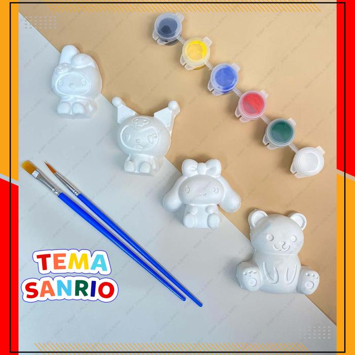 Gambar Patung Lukis Gypsum Mainan Edukasi Anak Mewarnai Gipsum Painting Kit Souvenir Hampers Ulang Tahun - SANRIO dari BBF TROPHY undefined Tokopedia