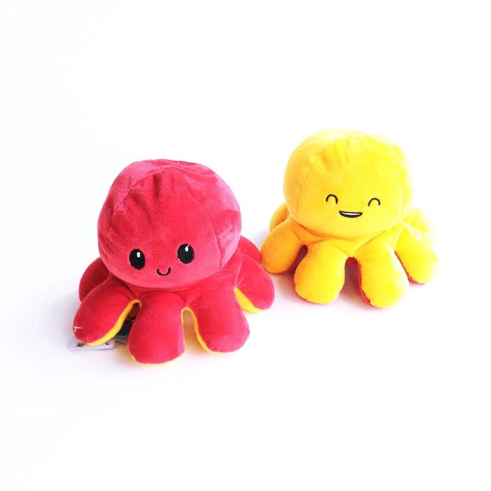 Gambar Boneka Mainan Anak Anak Boneka Gurita Bolak Balik Boneka Gurita Boneka Octopus Reversible Merah Kuning dari darikuu undefined Tokopedia