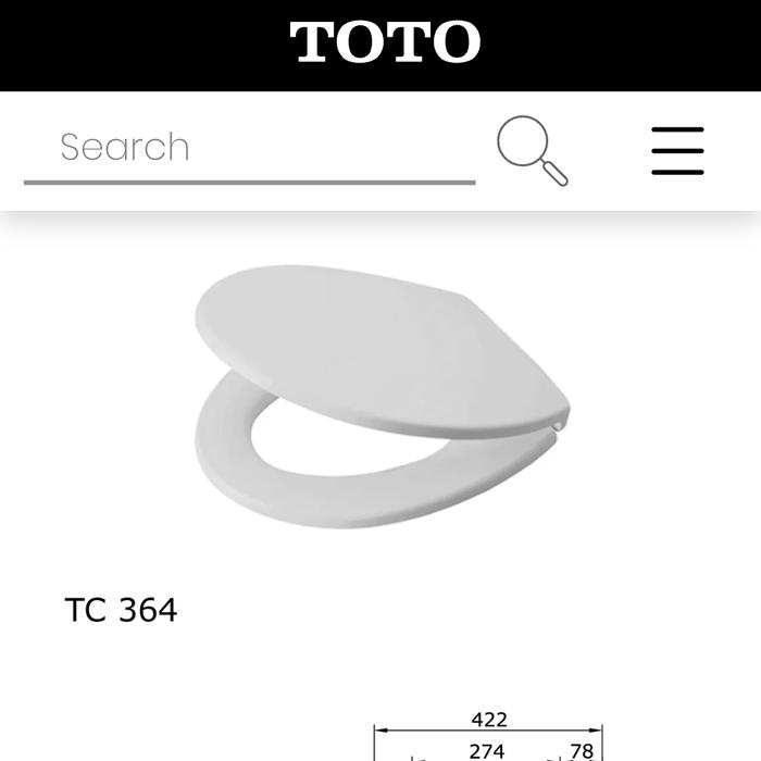 Gambar tutup cover model gendong/kodok - Original toto dari Sanitary Berkah 99 undefined Tokopedia