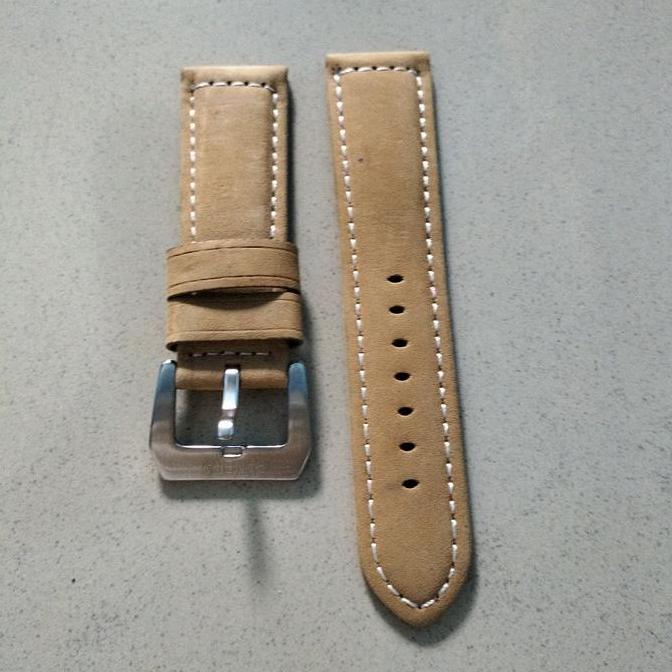Gambar Strap Tali Kulit Jam Tangan Panerai Luminor Ukuran 24Mm Original Terlaris - Cream, 26mm dari Farisca Stuff undefined Tokopedia