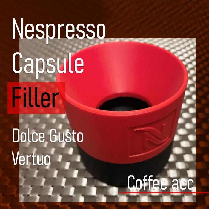 Gambar NESPRESSO Vertuo Dolce Gusto Capsule FILLER Pod Holder Stand Coffee Cup Dudukan Refill Box Kopi Rak Tempat Kapsul - Dolce Gusto, Black/Red dari 3Dprintshop-id undefined Tokopedia