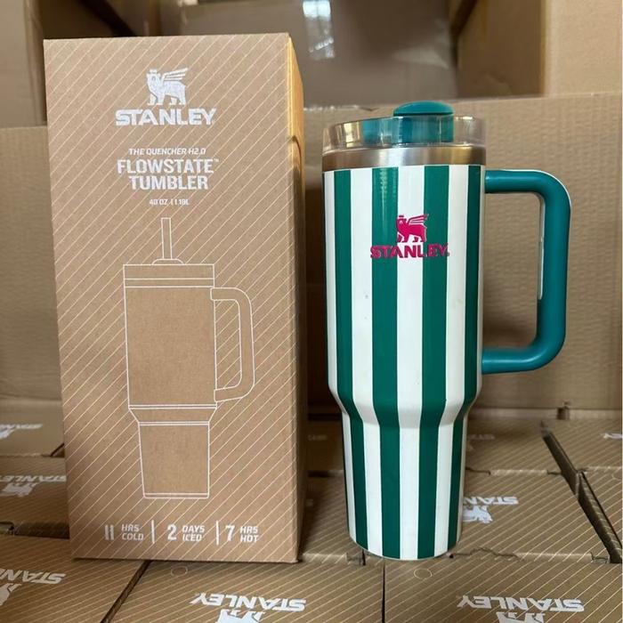 Gambar Tumbler stanley Oasis collection stripe 40oz botol minum stainless original - Emerald dari Zona original indonesia undefined Tokopedia