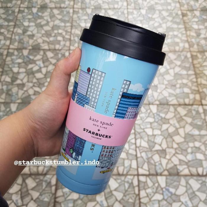 Gambar Starbucks Tumbler Kate Spade - Cityscape Glass dari Mr Lion.Olshop undefined Tokopedia