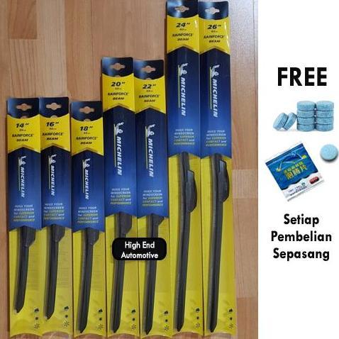 Gambar BEST WIPER MICHELIN RAINFORCE BEAM FRAMELESS WIPER 14 16 18 20 22 24 26 28 TERMURAH - 28 dari Enviomarkets undefined Tokopedia