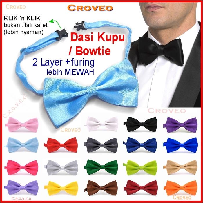 Gambar Dasi Kupu Polos Kupu2 Hitam Pria bowtie Dewasa Setelan Pita Pesta anak - Hitam dari CROVEO undefined Tokopedia