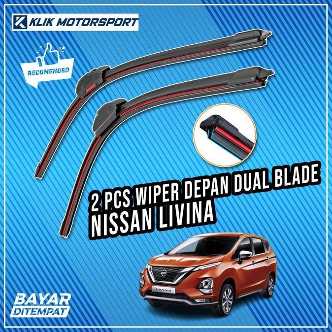 Gambar BEST DUAL WIPER BLADE NISSAN GRAND LIVINA 2006 - 2013 - WIPER MOBIL 2 PCS TERMURAH - 2019 UP dari Enviomarkets undefined Tokopedia