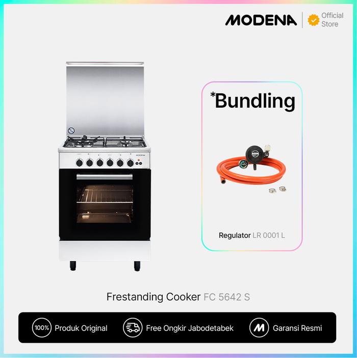 Gambar MODENA Frestanding Cooker - FC 5642 S - + Regulator dari modena.indonesia undefined Tokopedia