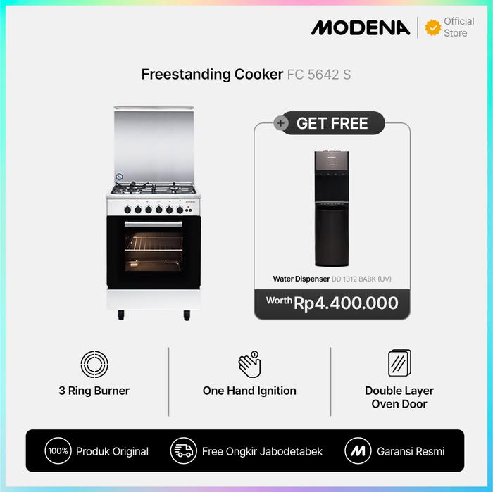 Gambar MODENA Frestanding Cooker - FC 5642 S - Free Dispenser dari modena.indonesia undefined Tokopedia