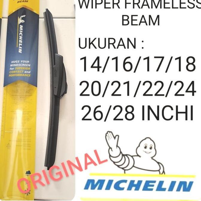 Gambar BEST WIPER MOBIL MICHELIN RAINFORCE BEAM / FULL KARET TERMURAH - 14 IN dari Enviomarkets undefined Tokopedia