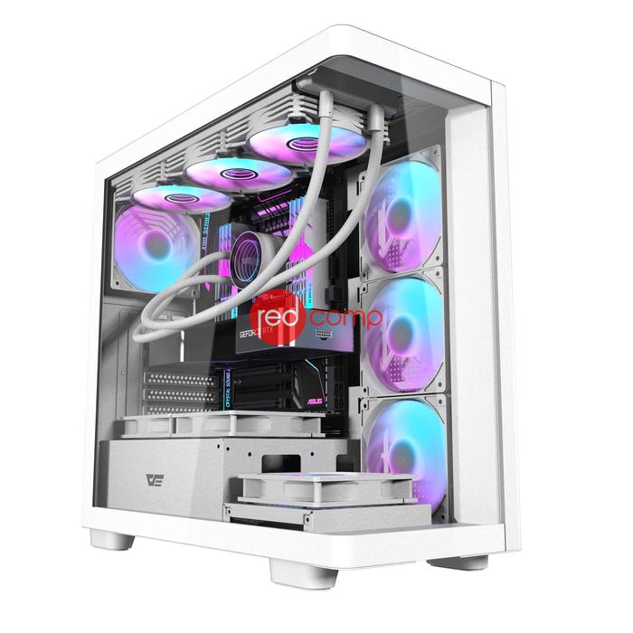 Gambar darkFlash DS900G Casing PC ATX [NO FAN] - Putih dari Redcomp undefined Tokopedia