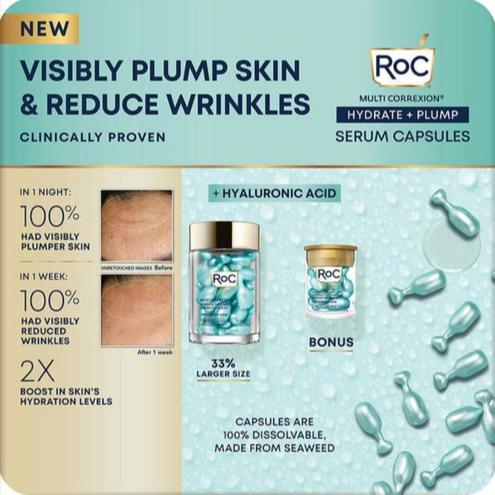 Gambar ROC MULTI CORREXION NIGHT SERUM CAPSULES HYDRATE PLUMP ORIGINAL ROĆ dari TSB Online Store Tokopedia undefined Tokopedia