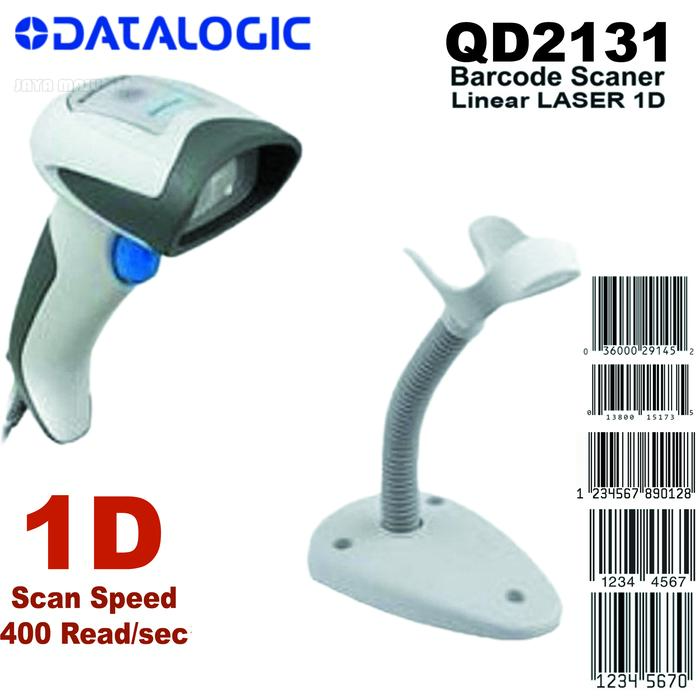 Gambar BARCODE SCANNER 1D DATALOGIC QUICKSCAN QD2131 - QD 2131 (USB + STAND) AUTO SENSE dari JAYA MAJU 2011 undefined Tokopedia