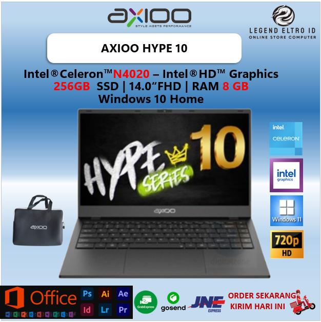 Gambar Laptop AXIOO HYPE 10 N4020 8GB 256GB W11 14.0 INCH Laptopnya anak Sekolah - NORMAL, DOS dari LEGEND.ELTRO.ID undefined Tokopedia