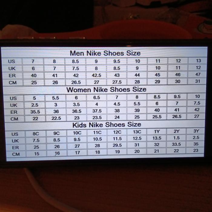 Nike Youth Nike Mens To Womens Shoe Size Chart Nike Shoe Size