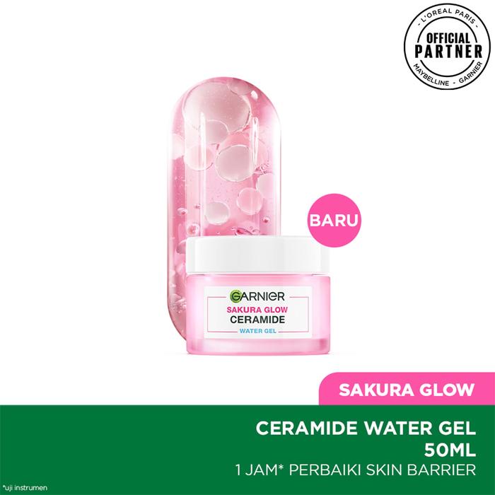 Gambar GARNIER Bright Complete Vitamin C / Sakura Glow Ceramide Water Gel Moisturizer 50ml | 20ml - GRNWaterGelSKRA, Mini dari madame fany undefined Tokopedia