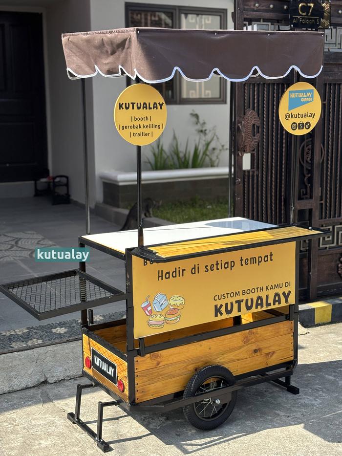 Gambar Booth Lipat Ditarik Motor Trailer Portabel Kutualay V.1 Mudah Dirakit 100x50x180cm - PO Ofline dari kutualaygarage undefined Tokopedia