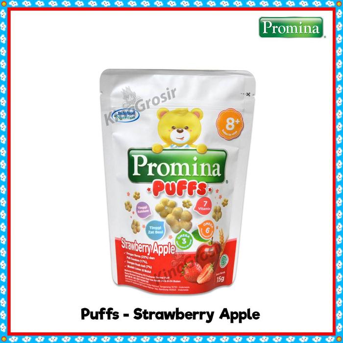 Gambar Promina Puff Snack Bayi 15 gr / Snack Cemilan Bayi Usia 8bln+ - Strwbrry Apel dari King Grosir Murah undefined Tokopedia