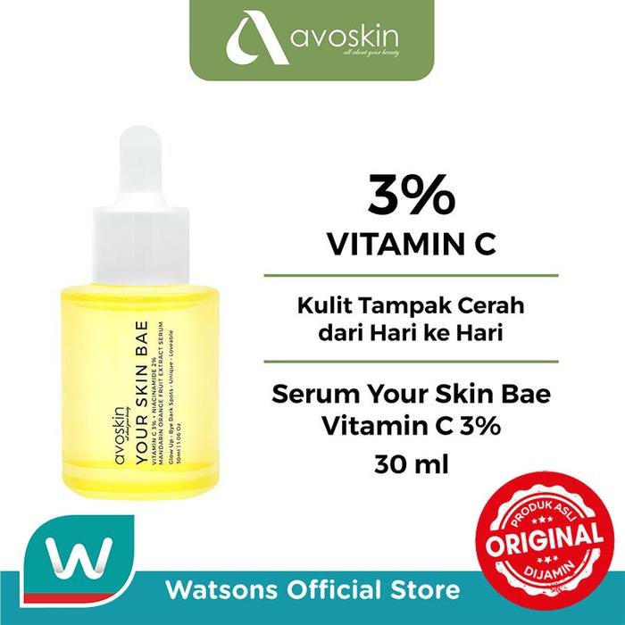 Gambar Avoskin Your Skin Bae Vitamin C 30ml Serum 30ml dari Watsons Indonesia Official Store undefined Tokopedia