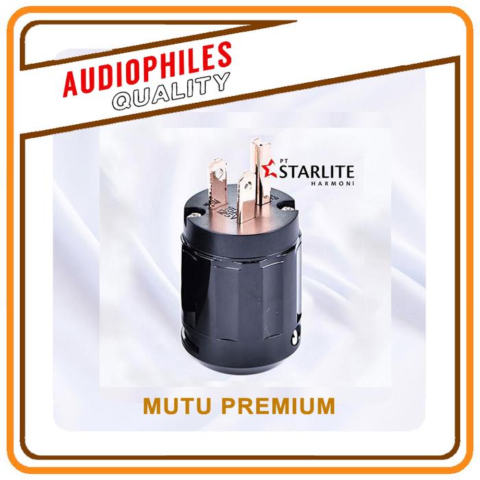 Gambar IEC Inlet Audio Power Plug USA Male Audiophile Quality - Harga Satuan - Steker Hitam dari Starlite Harmoni undefined Tokopedia